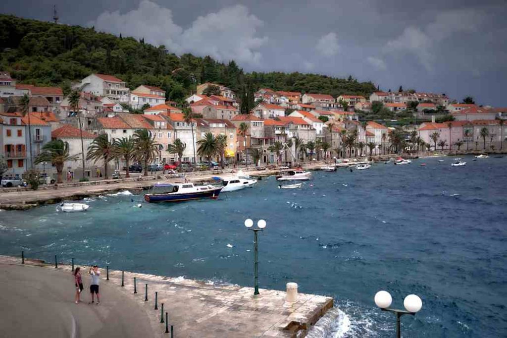 Korčula widziana od strony portu