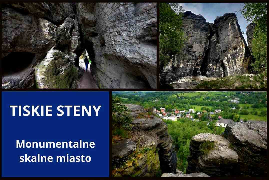 Tiskie Steny – monumentalne skalne miasto w Czechach