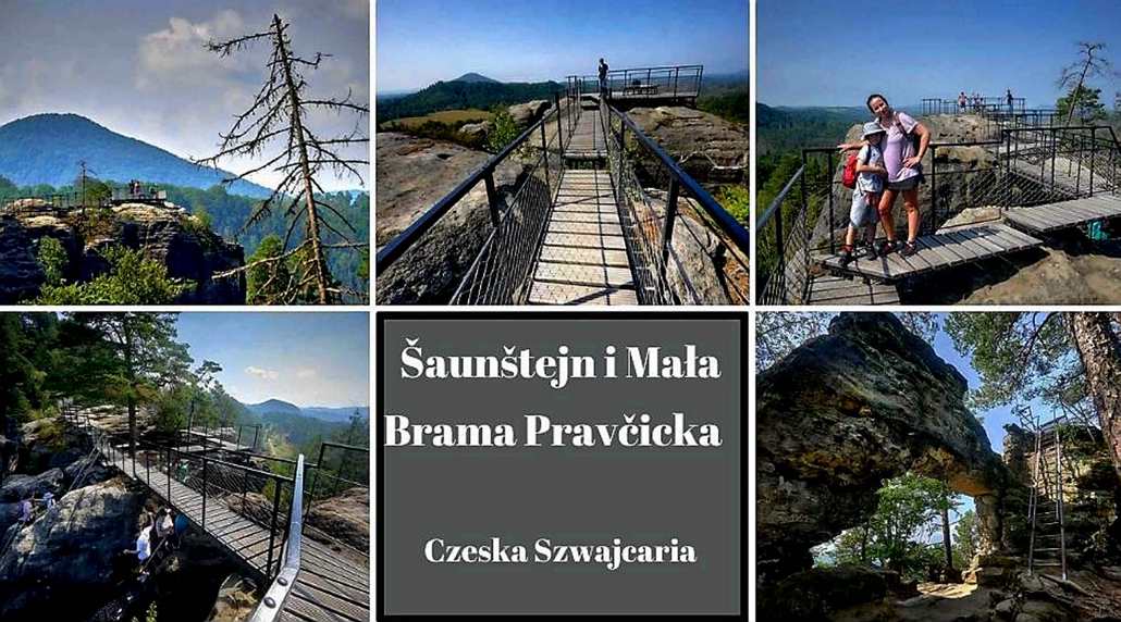 Šaunštejn – szlak na szczyt malowniczej skały w Czeskiej Szwajcarii, na której w średniowieczu stał zamek