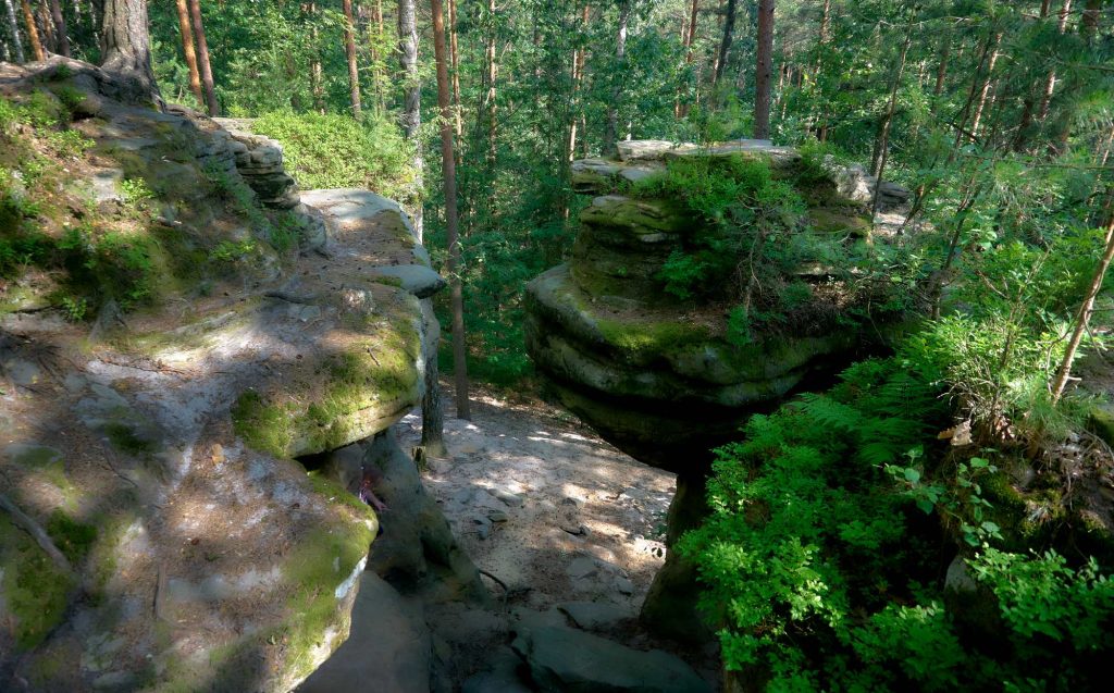 Skałki Piekło pod Niekłaniem